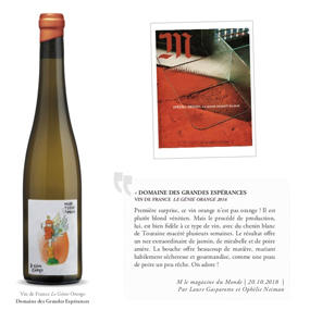 Our "Le Génie Orange" in the M le Magazine du Monde